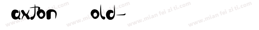 CaxtonBT Bold字体转换